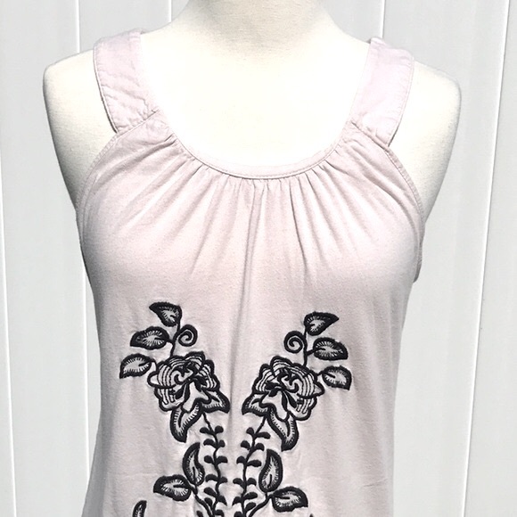 BCBG MaxAzria Cotton Halter Style Embroidered Coverup Dress Size Medium - Picture 4 of 16